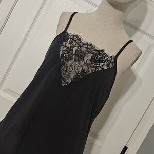 Lulu's Black Lace Top Cami Top